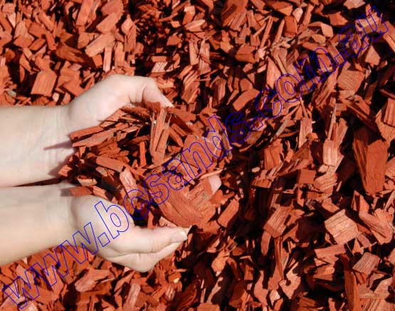 Mulch Wood Chip Red 50Lt - Click Image to Close