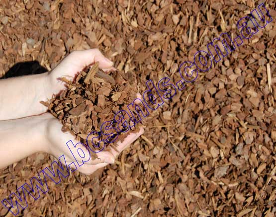 Mulch Pine Bark 'Sydneys Best' 15mm Certified 1m3 Bulk Bag - Click Image to Close