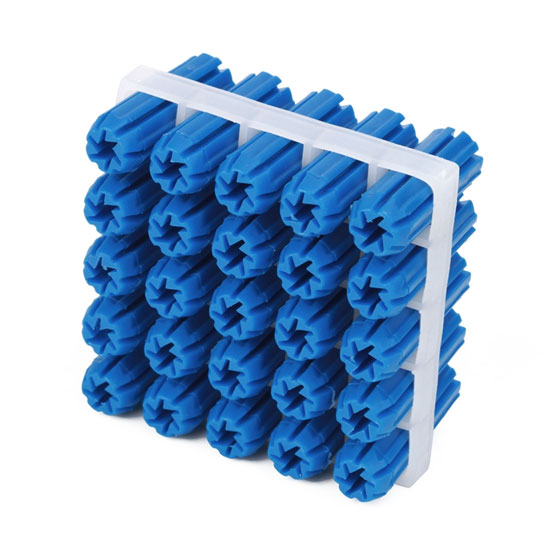 Wall Plugs Blue 8x25mm Pack of 25