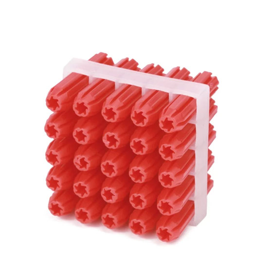Wall Plug Red 6x25mm Pack of 25