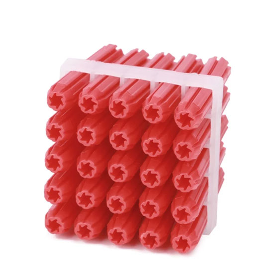 Wall Plug Red 6x35mm Pack of 25