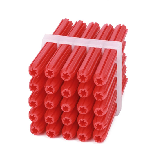 Wall Plug Red 6x50mm Pack of 25