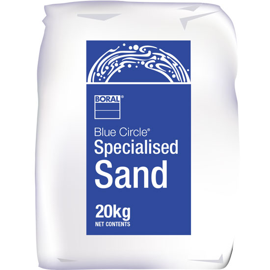 Filter Sand 2mm 20kg Bag Blue Circle