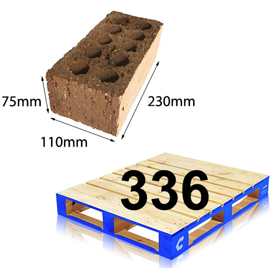 Brick Extruded Super Common 230x110x75mm Pallet of 336