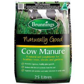 Fertiliser Cow Manure 25L Brunnings