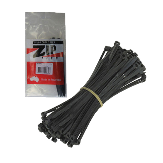 Cable Ties 300x4.8mm Black Pack of 100