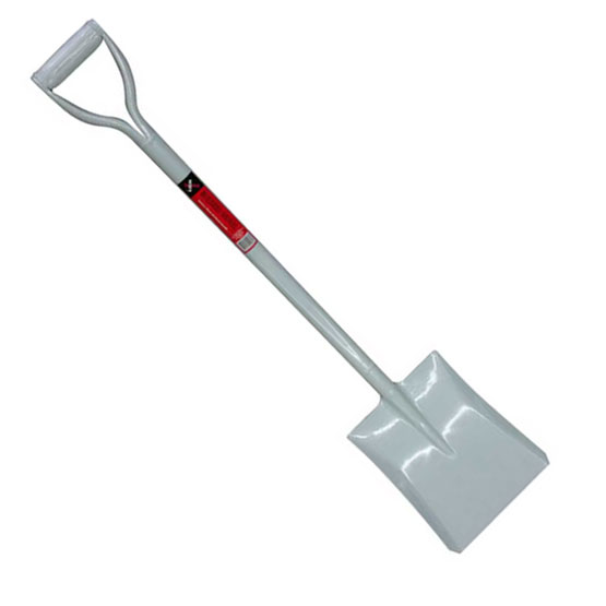 Shovel Metal 'D' Handle 27'' White - Click Image to Close