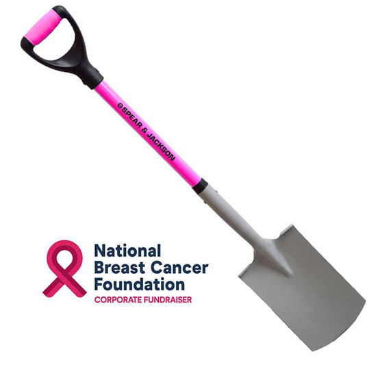 Spade Digging Pink 'D' Handle Spear & Jackson - Click Image to Close