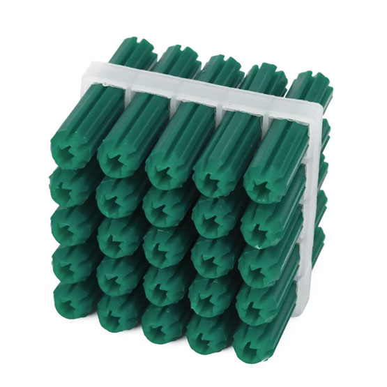 Wall Plug Green 7x35mm Pack of 25