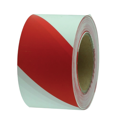 Safety Tape Red/White 50m