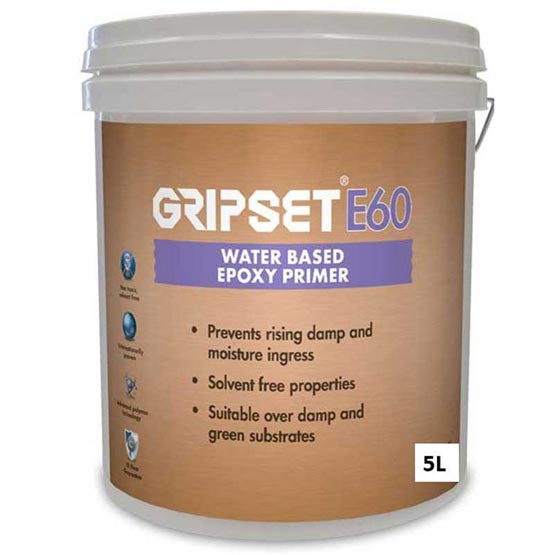 Gripset E60 Kit Total 4L Water-Based Epoxy Primer for Waterproofing
