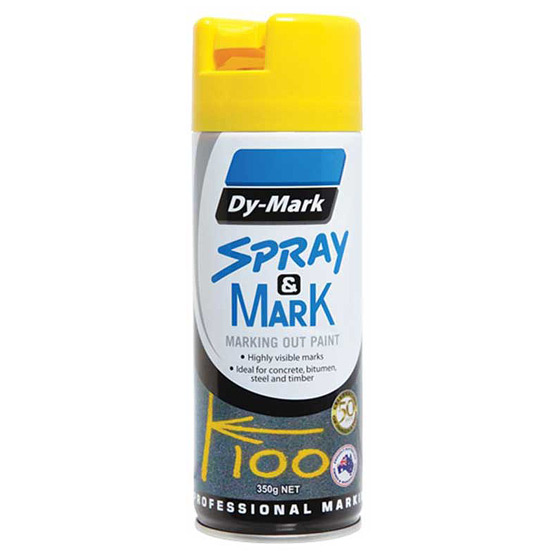 Survey Marking Yellow 350g Dy-Mark Spray & Mark Paint