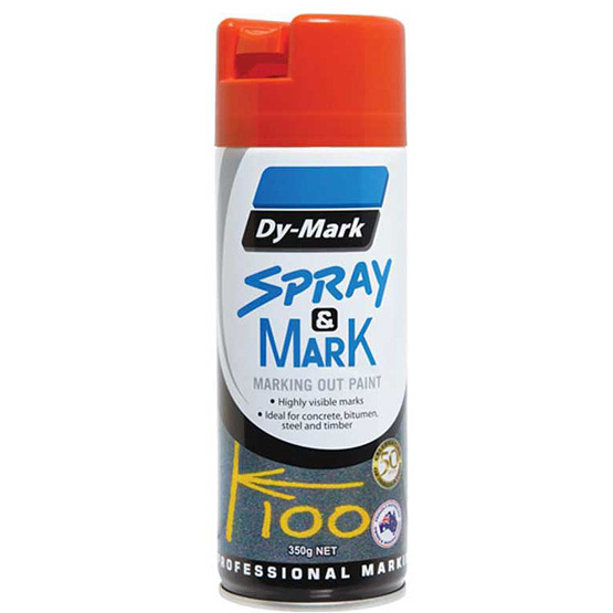 Survey Marking Orange 350g Dy-Mark Spray & Mark Paint