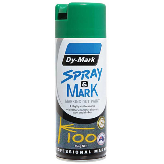 Survey Marking Fluoro Green 350g Dy-Mark Spray & Mark Paint