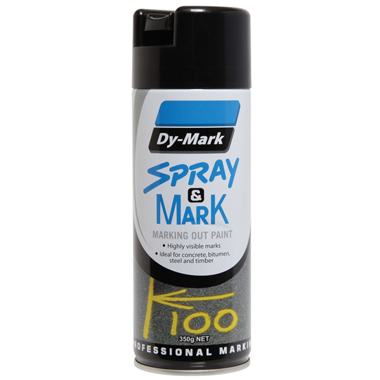 Survey Marking Black 350g Dy-Mark Spray & Mark Paint