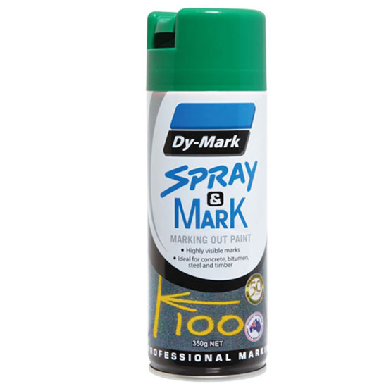 Survey Marking Green 350g Dy-Mark Spray & Mark Paint