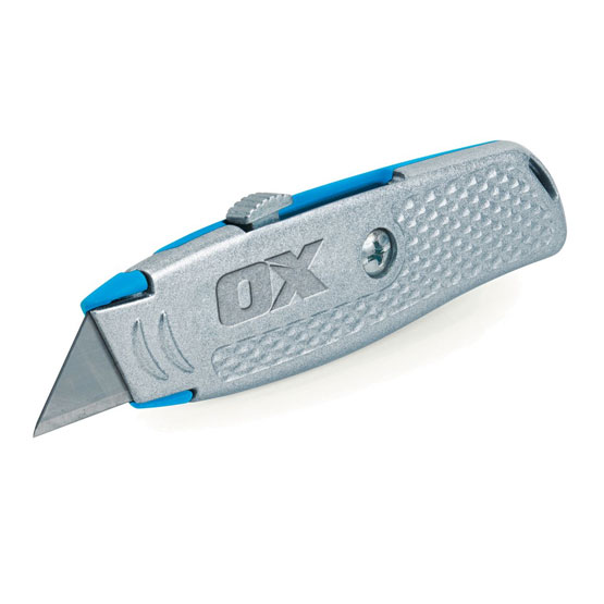 Knife Utility Stanley Type Retractable Blade Soft Grip Ox Pro