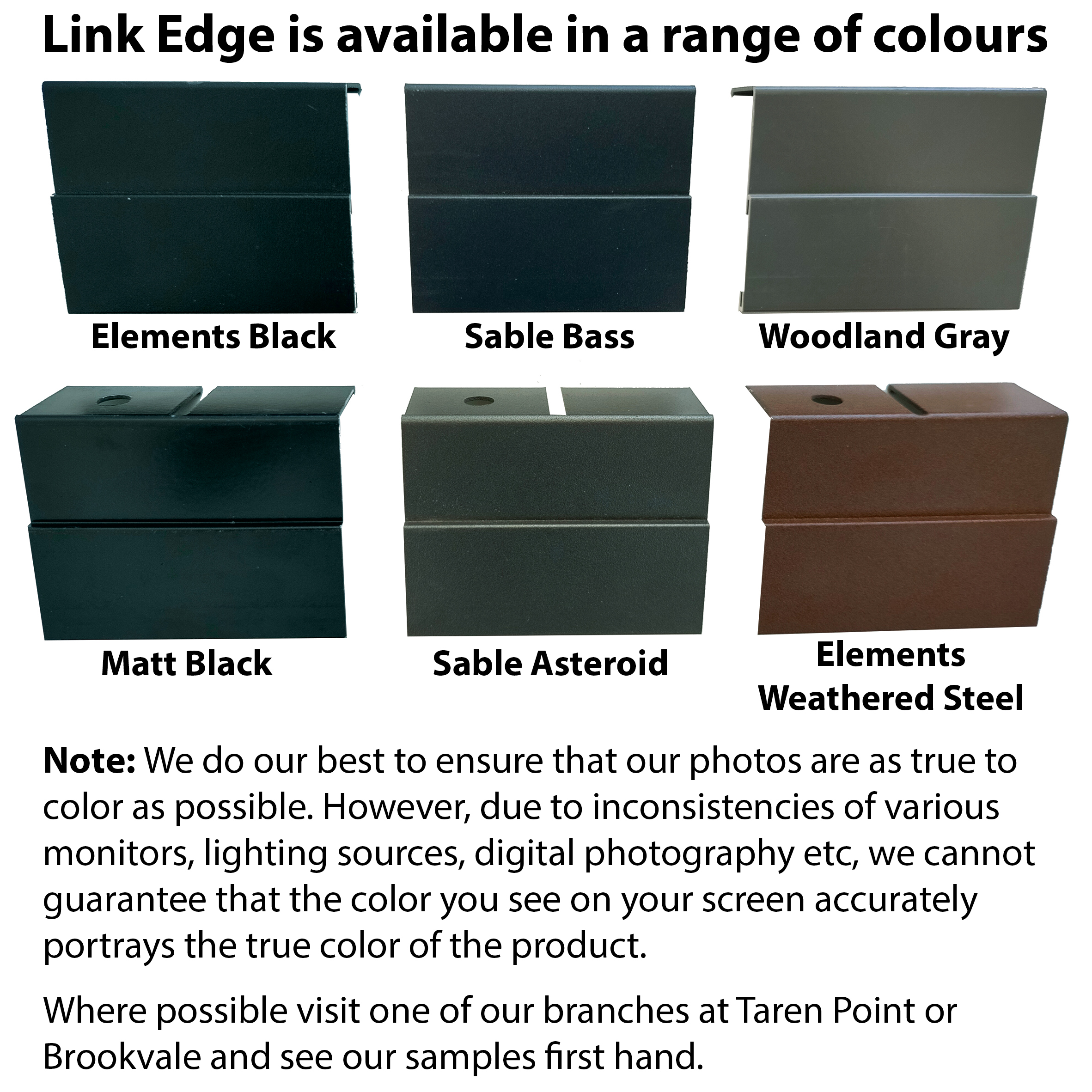 Link Edge 100mmx3m Element Black