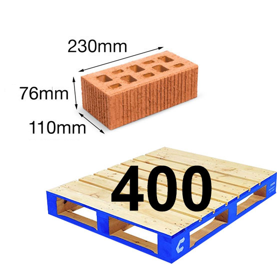 Brick Extruded PGH Common Pack of 400 Scratch Face