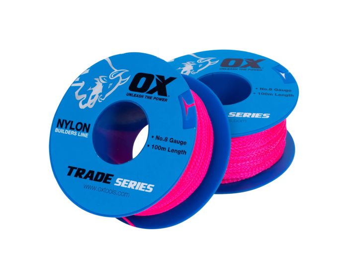 Brickies Line Pink 100m #8 Ox Trade
