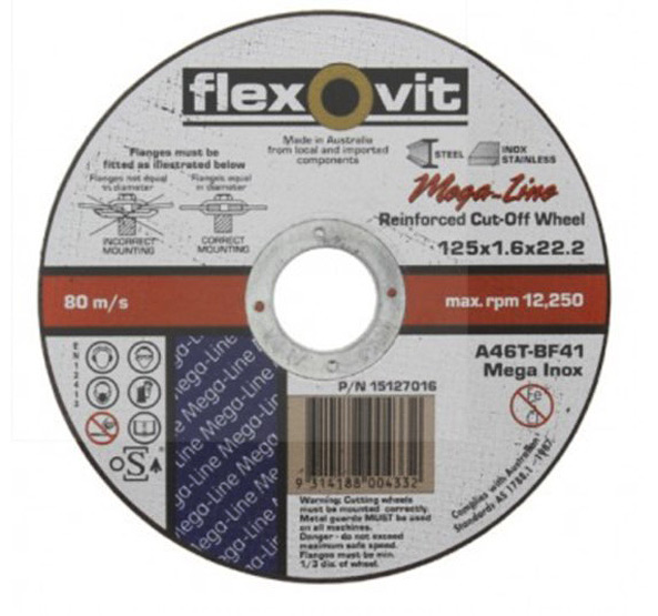 Cutting-Off Wheel Metal 125x1.6x22mm Mega-Line