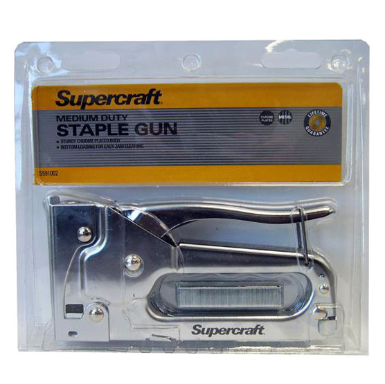 Staple Gun Metal Medium Duty Supercraft