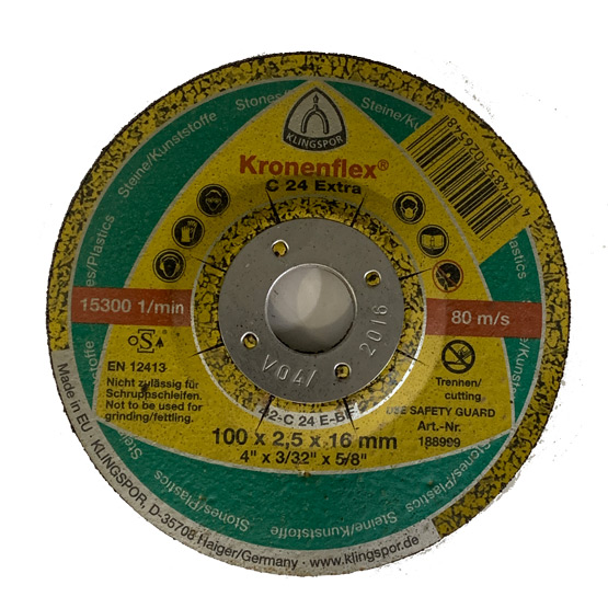 Cutting-Off Wheel Masonry 100x2.5x16mm