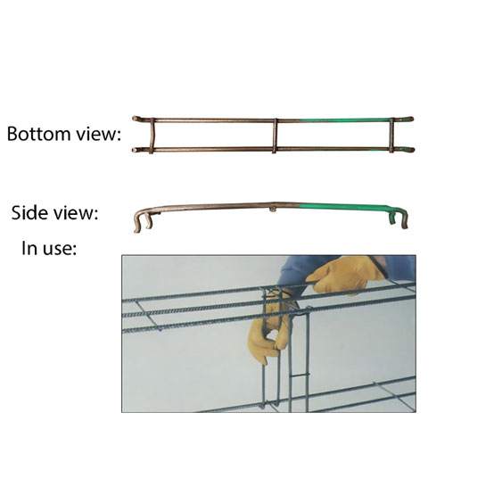 Trench Mesh Clip 8x300mm