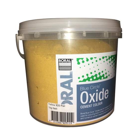 Oxide Yellow 920 1kg Boral Blue Circle