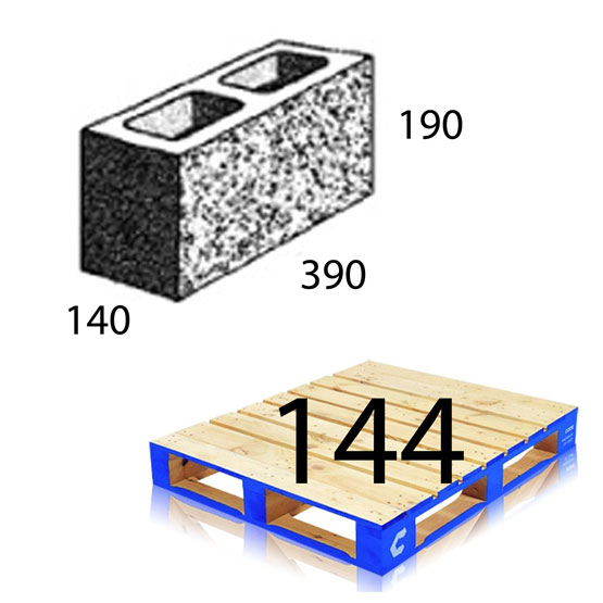 Block 15.121 Split Face Full 140x390x190mm Baines Various Colours Each