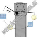 Crane truck with 3 metre radius