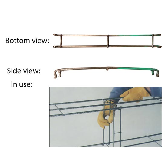 Trench Mesh Clip 11x350mm