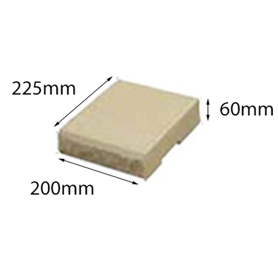 Block Tasman Retaining Half Cap 200x225x60mm Each (300 per pallet)