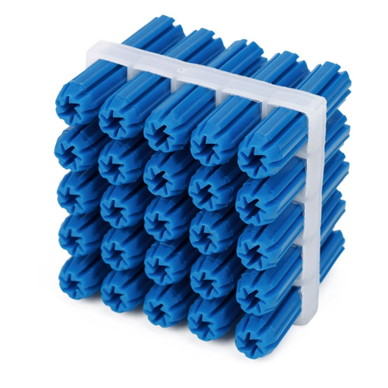 Wall Plug Blue 8x35mm Pack of 25