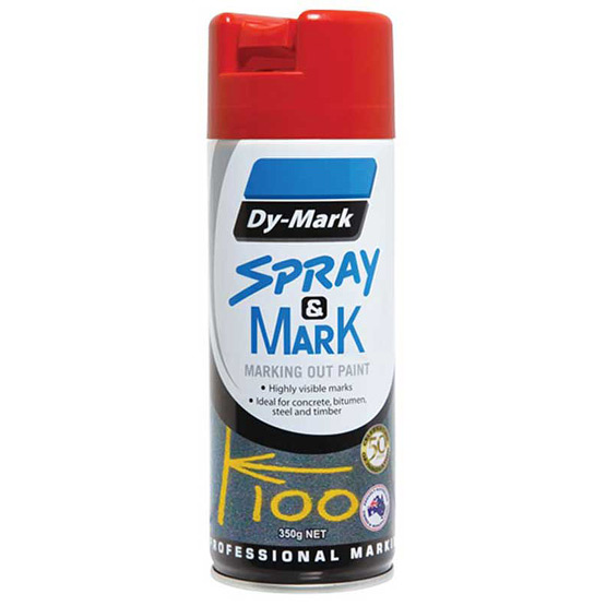 Survey Marking Red 350g Dy-Mark Spray & Mark Paint