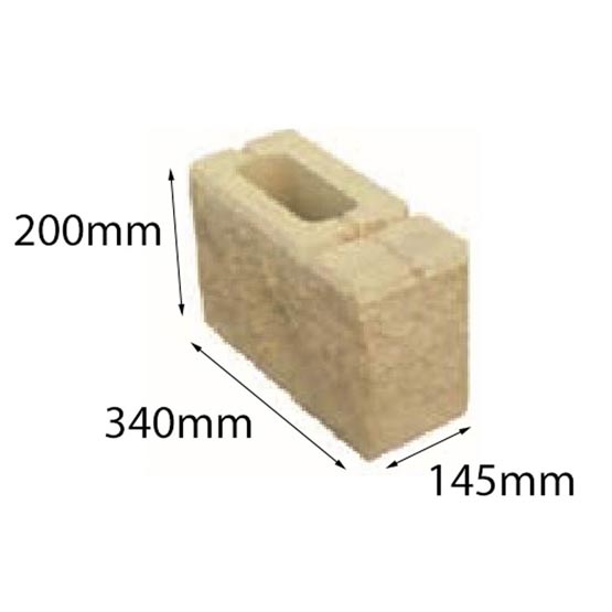 Block Tasman Retaining Full Corner Block 340x145x200mm Each
