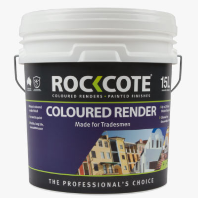 Render Rockcote Coloured Render Sandcote White Base 15L