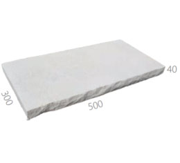 Block StoneFace Walling System Capping Tiles 520x280x40mm Baines