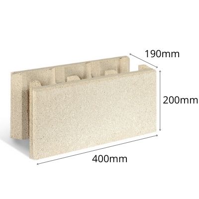 Block VersaSmooth Full 400x190x200mm Oatmeal