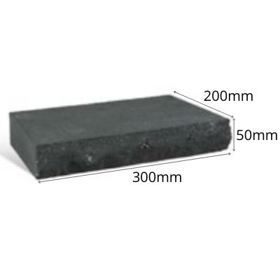 Block Natural Impressions Duostone Cap 300x200x50mm Graphite