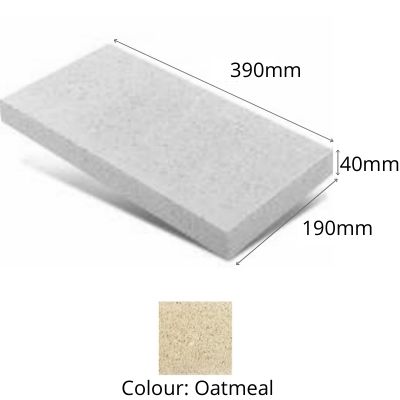 Block Versasmooth Cap 390x190x40mm Oatmeal